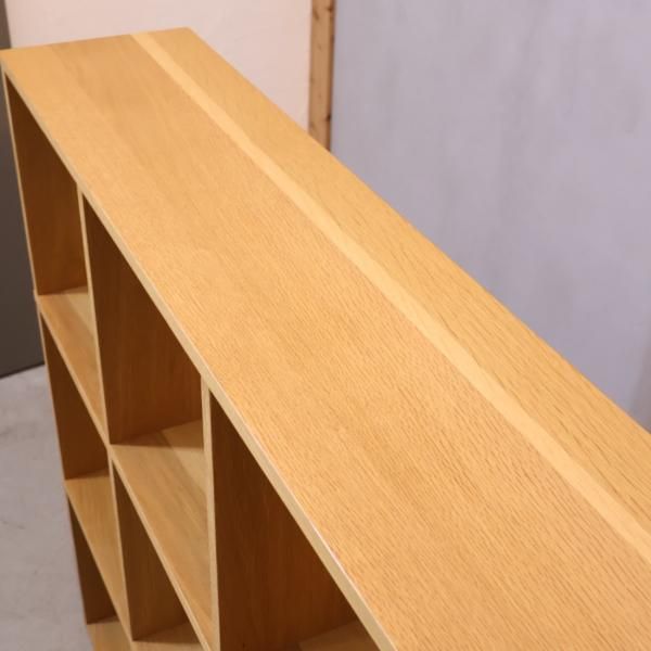人気の無印良品(MUJI)のオーク材 3段・3列スタッキングシェルフ 人気の無印良品(MUJI)のオーク材 3段・3列スタッキングシェルフ