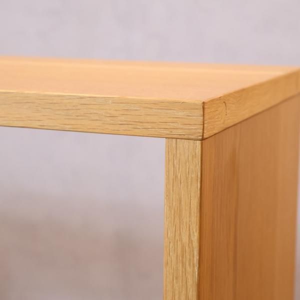 人気の無印良品(MUJI)のオーク材 3段・3列スタッキングシェルフ