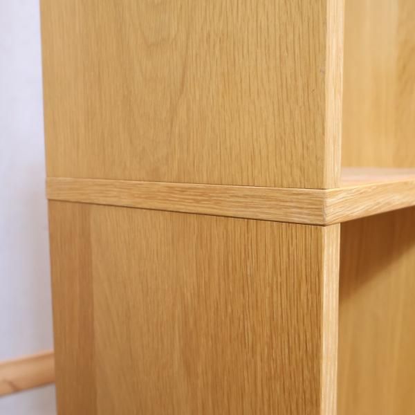 人気の無印良品(MUJI)のオーク材 3段・3列スタッキングシェルフ 人気の無印良品(MUJI)のオーク材 3段・3列スタッキングシェルフ