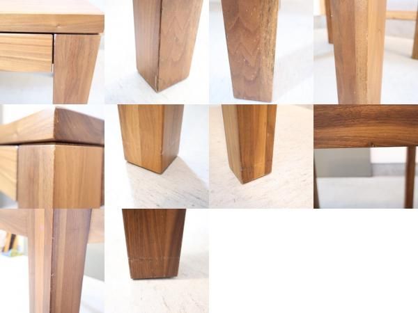 無印良品(MUJI)のウォールナット無垢材 引出し付ダイニング 無印良品(MUJI)のウォールナット無垢材 引出し付ダイニング