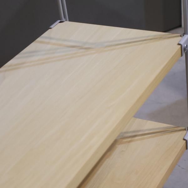 無印良品(MUJI)の人気の4段スチールユニットシェルフです！奥行