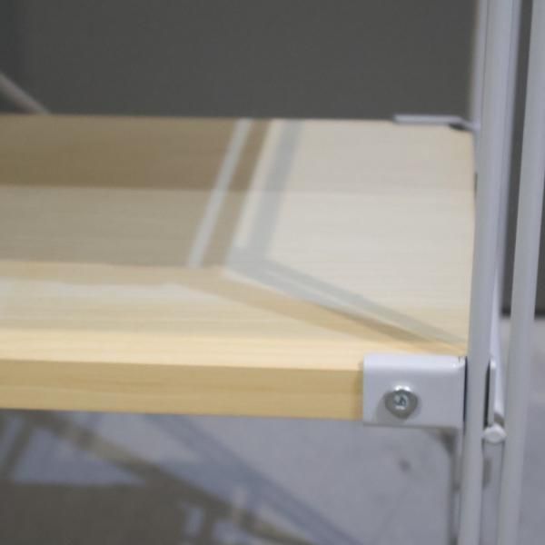 無印　スチールラック　4段 無印良品(MUJI)の人気の4段スチールユニットシェルフです！奥行