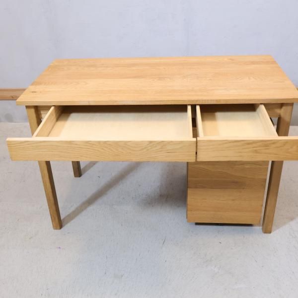 人気のMUJI(無印良品)のオーク材パーソナルデスク&ワゴン 人気のMUJI(無印良品)のオーク材パーソナルデスク&ワゴン