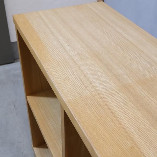 MUJI(無印良品)の稀少なオープンシェルフ2×2/タモ材 ナチュラル MUJI(無印良品)の稀少なオープンシェルフ2×2/タモ材 ナチュラル