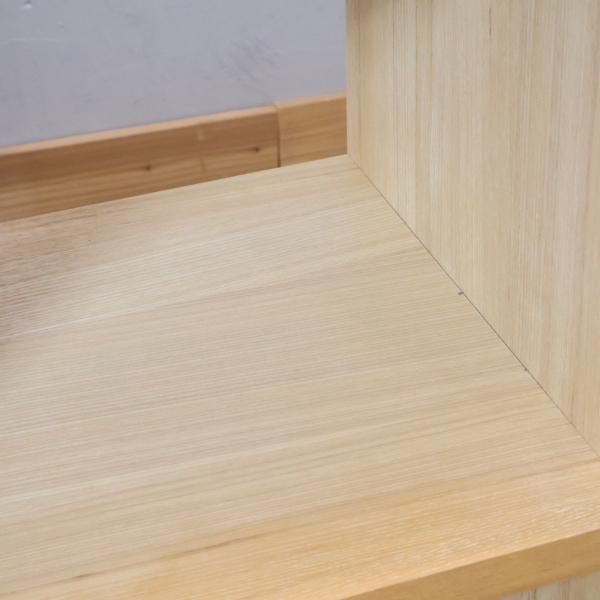 MUJI(無印良品)の稀少なオープンシェルフ2×2/タモ材 ナチュラル MUJI(無印良品)の稀少なオープンシェルフ2×2/タモ材 ナチュラル