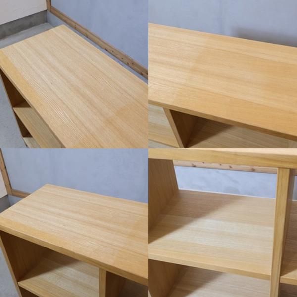 MUJI(無印良品)の稀少なオープンシェルフ2×2/タモ材 ナチュラル MUJI(無印良品)の稀少なオープンシェルフ2×2/タモ材 ナチュラル