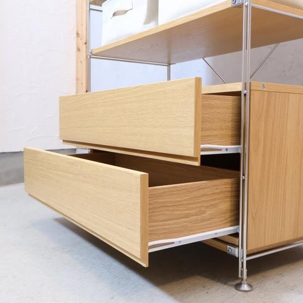 無印良品(MUJI)の人気のオーク材 ステンレス ユニットシェルフ 無印良品(MUJI)の人気のオーク材 ステンレス ユニットシェルフ
