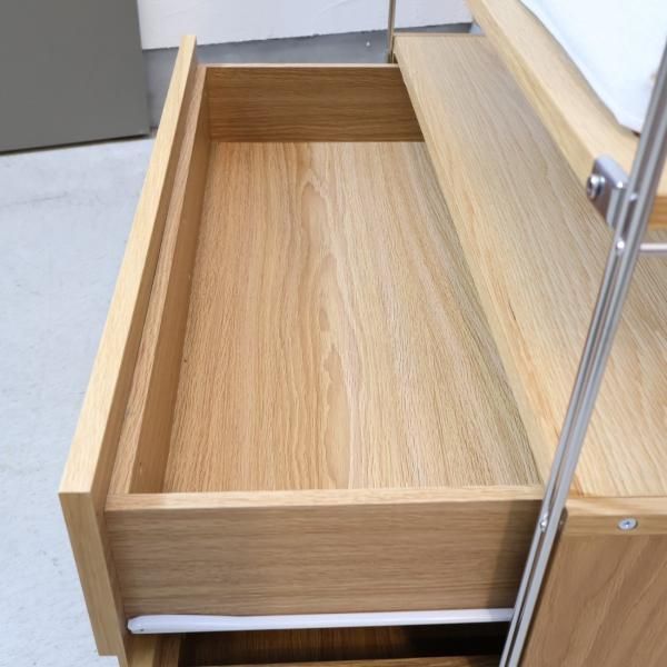 無印良品(MUJI)の人気のオーク材 ステンレス ユニットシェルフ 無印良品(MUJI)の人気のオーク材 ステンレス ユニットシェルフ