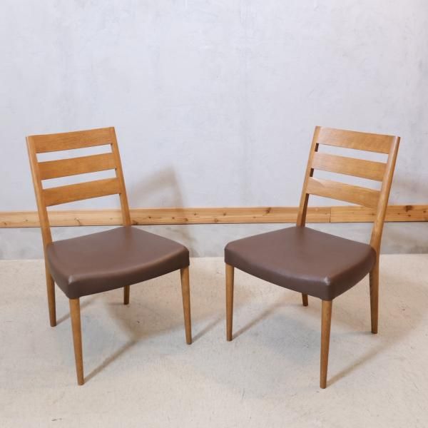 karimoku(カリモク家具)のCT6155 オーク材 ダイニングチェアー2 karimoku(カリモク家具)のCT6155 オーク材 ダイニングチェアー2