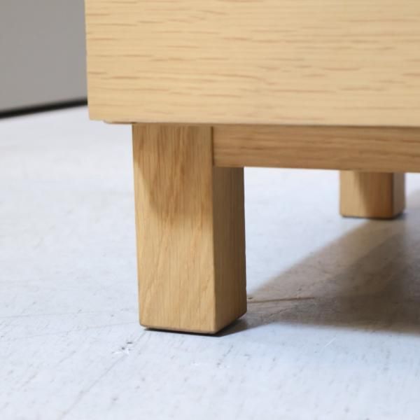 人気の無印良品(MUJI)のオーク材を使用したチェスト4段・幅120cm 人気の無印良品(MUJI)のオーク材を使用したチェスト4段・幅120cm