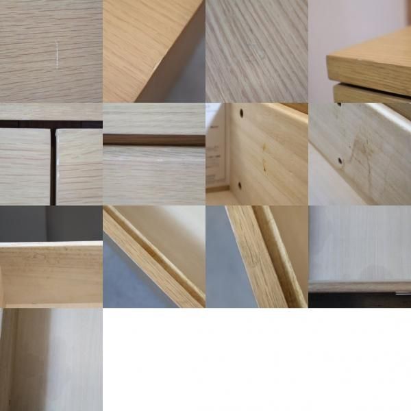 人気の無印良品(MUJI)のオーク材を使用したチェスト4段・幅120cm 人気の無印良品(MUJI)のオーク材を使用したチェスト4段・幅120cm