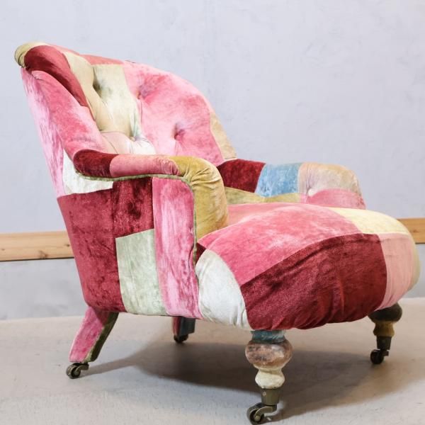 ①HALO ハロ ANNE CHAIR アンチェア シングルソファ アスプルンド 送料無料】 ASPLUND HALO ANNE CHAIR VELVET PATCHWORK BOHEM 1