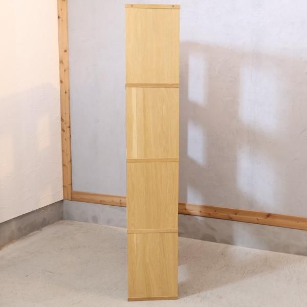 人気の無印良品(MUJI)のオーク材 2段・4列スタッキングシェルフ 人気の無印良品(MUJI)のオーク材 2段・4列スタッキングシェルフ
