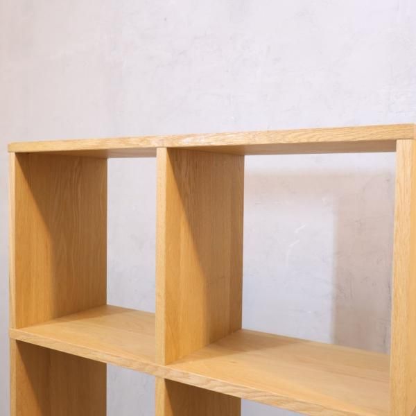 人気の無印良品(MUJI)のオーク材 2段・4列スタッキングシェルフ 人気の無印良品(MUJI)のオーク材 2段・4列スタッキングシェルフ