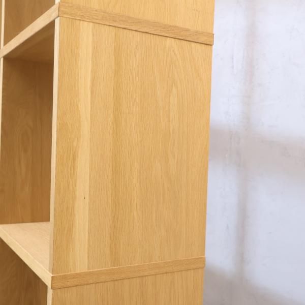 人気の無印良品(MUJI)のオーク材 2段・4列スタッキングシェルフ 人気の無印良品(MUJI)のオーク材 2段・4列スタッキングシェルフ