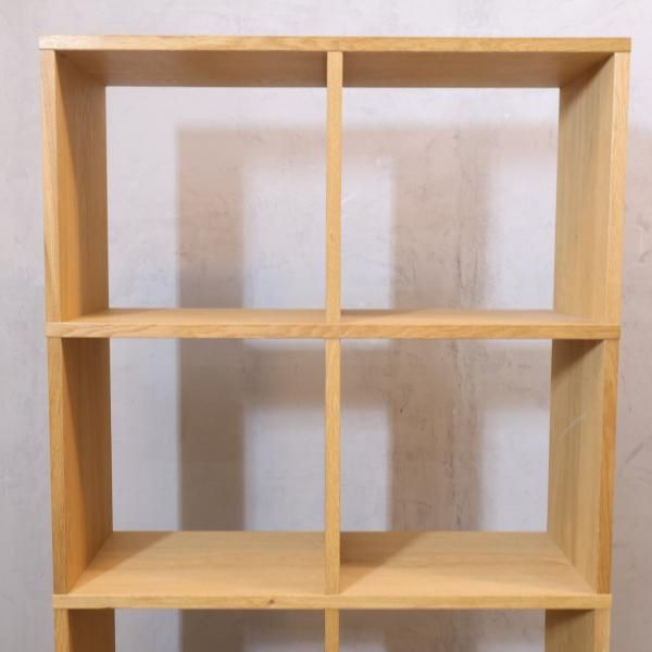 人気の無印良品(MUJI)のオーク材 2段・4列スタッキングシェルフ 人気の無印良品(MUJI)のオーク材 2段・4列スタッキングシェルフ