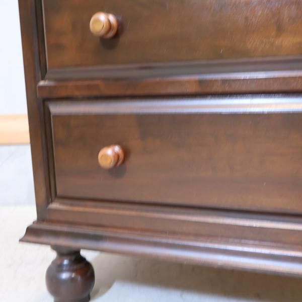 松本民芸家具 ミズメザクラ無垢 ボールフットビューロー ライティングビューロー 松本民芸家具のミズメザクラ無垢材を使用した重H型ボールフット