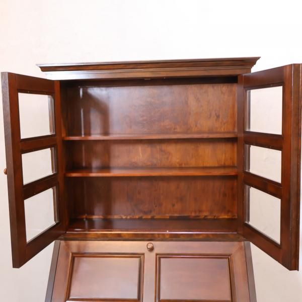 松本民芸家具 ミズメザクラ無垢 ボールフットビューロー ライティングビューロー 松本民芸家具のミズメザクラ無垢材を使用した重H型ボールフット