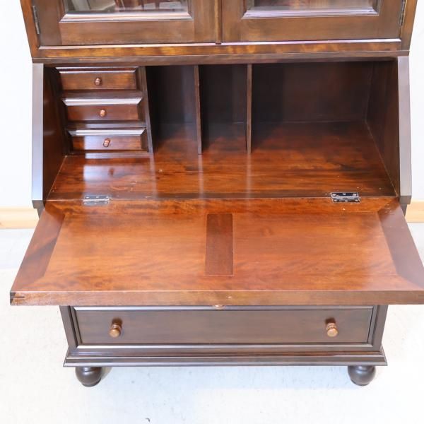 松本民芸家具 ミズメザクラ無垢 ボールフットビューロー ライティングビューロー 松本民芸家具のミズメザクラ無垢材を使用した重H型ボールフット