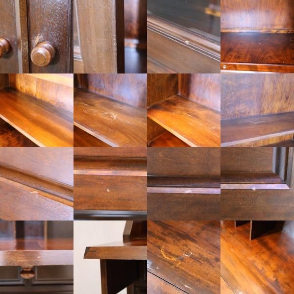 松本民芸家具 ミズメザクラ無垢 ボールフットビューロー ライティングビューロー 松本民芸家具のミズメザクラ無垢材を使用した重H型ボールフット