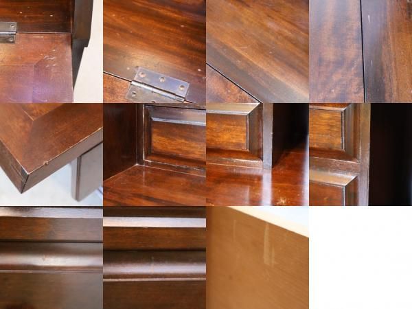 松本民芸家具のミズメザクラ無垢材を使用した重H型ボールフット