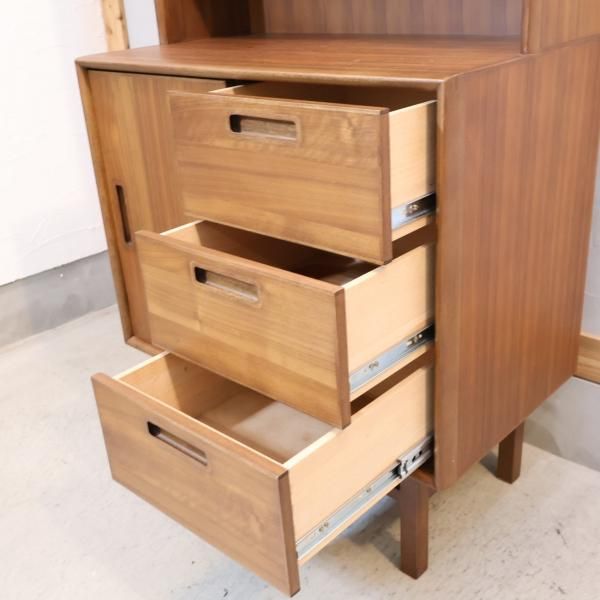 IDC OTSUKA 大塚家具 フィル ウォールナット オープンシェルフ 収納 IDC OTSUKA(大塚家具)の木の素材感を楽しめるFill(フィル