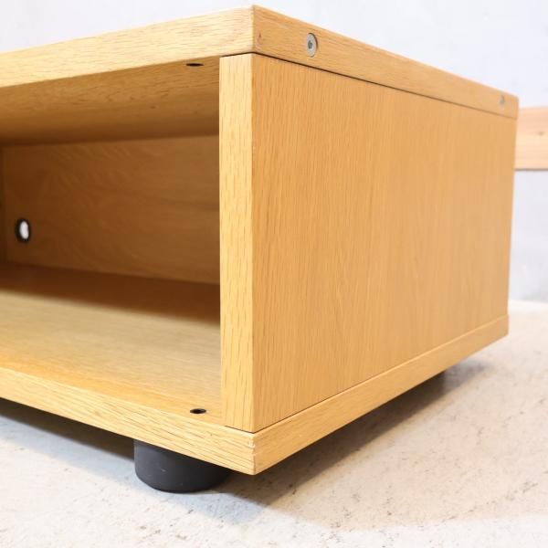 無印良品(MUJI)のオーク材 AVラックです！シンプルな薄型のTV