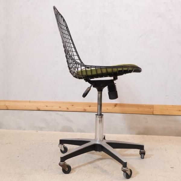 モダニカ ワイヤーチェア ブラック ローリングベース サイドシェル イームズ MODERNICA モダニカ ワイヤーチェア ブラック ドゥエルベース