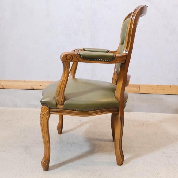レトロ アームチェア グリーン レトロ アームチェア グリーン Classic Chair (グリーンベロア