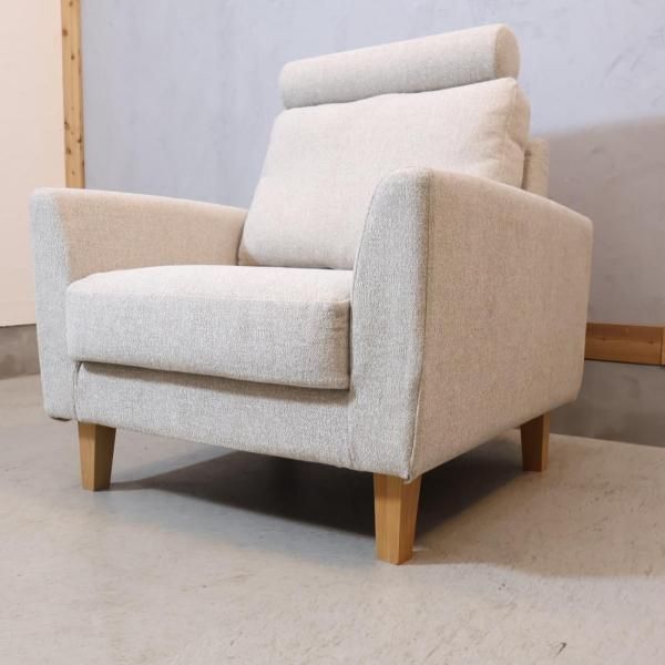 MOMO natural(モモナチュラル)のPHONO 1人掛けソファ ヘッドレスト付き