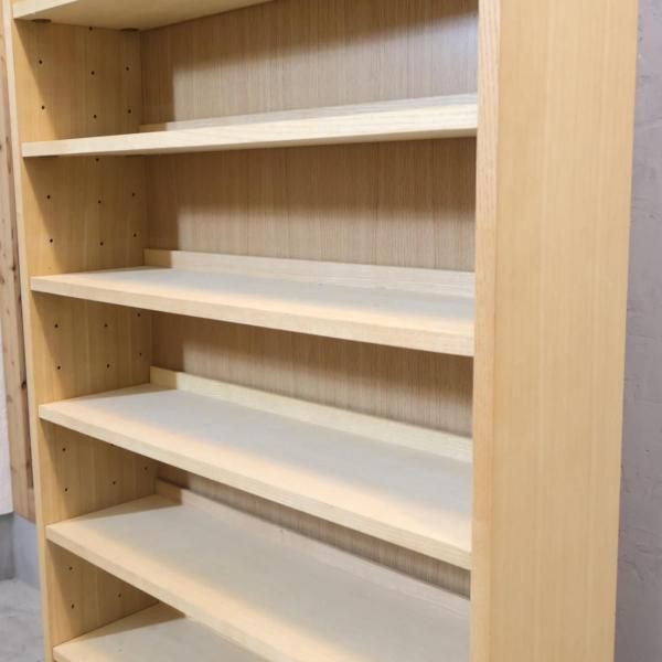 福袋安いいね半額ストア 人気の無印良品のタモ材 ミドルタイプ木製収納です！！シンプル 本棚・本収納
