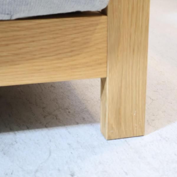 無印良品 MUJI オーク材 フェザー 2シーターソファ 2人掛けソファ