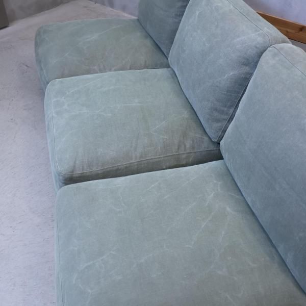モモナチュラル 3人ローソファ　クラウドローソファー　グレー 3人ローソファ 【MOMO NATURAL CLOUD LOW SOFA 3P】