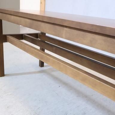 無印良品(MUJI)の稀少な木製ベンチ・板座・タモ材です。タモ無垢材を