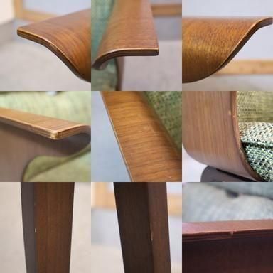 冨士ファニチア ウォールナット材 Tapio アームチェア ダイニングチェア