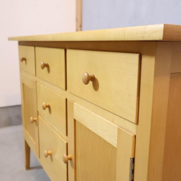 タイムレスコンフォート メープル無垢 サイドボード キャビネット リビングボード TIMELESS COMFORT(タイムレスコンフォート) メープル無垢材