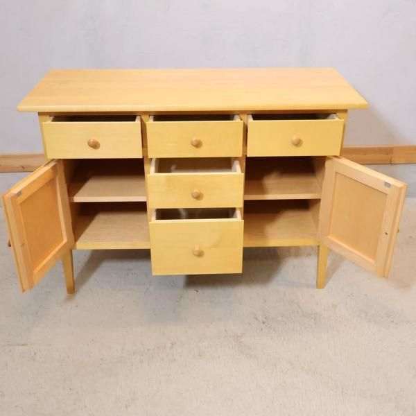 タイムレスコンフォート メープル無垢 サイドボード キャビネット リビングボード タイムレスコンフォート メープル無垢 サイドボード