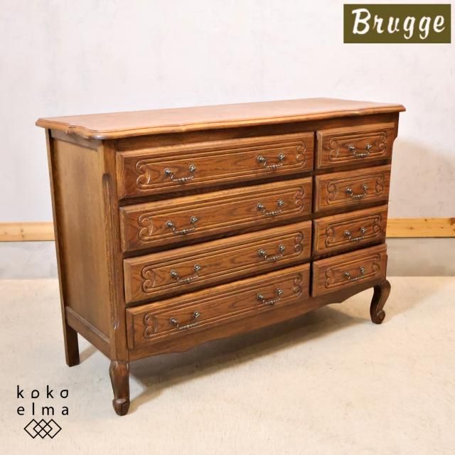 【国内即発送】 MITSUKOSHI BRUGE(三越ブルージュ) アンティーク調の猫脚 チェスト・タンス