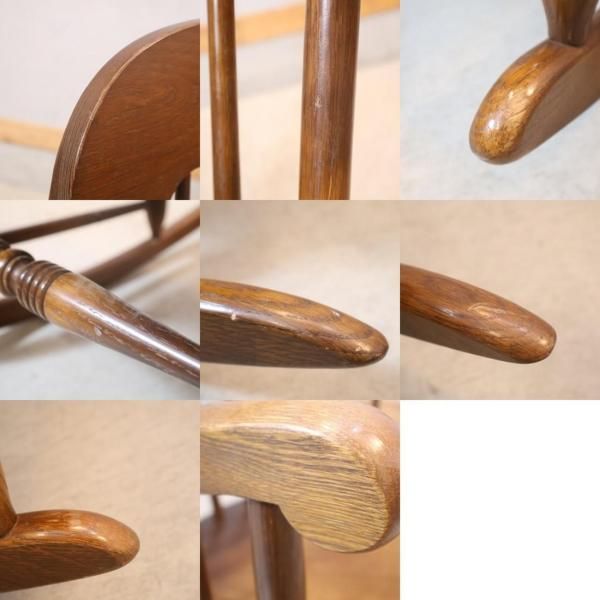 飛騨産業　ロッキングチェア　HIDA 国産家具　アンティーク　キツツキマーク キツツキマークで親しまれている飛騨産業(HIDA)のロッキングチェアー