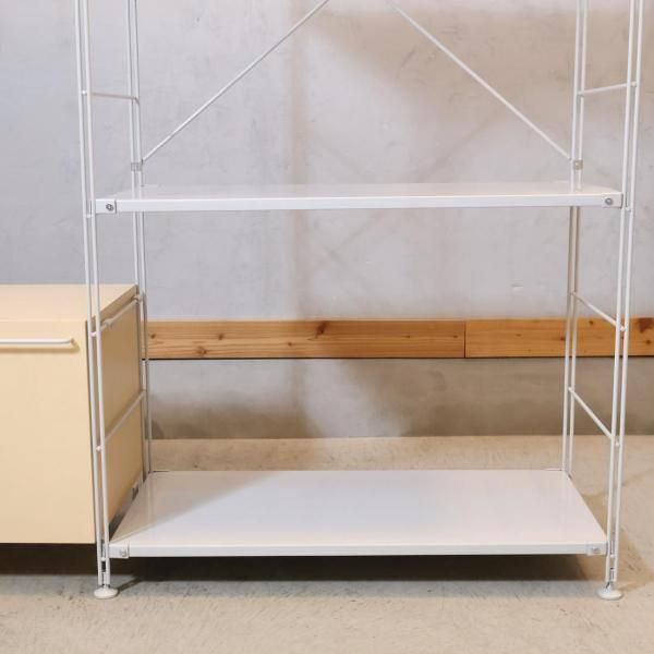 旧型　MUJI 無印良品 スチールユニットシェルフ ワードローブバーつき ユニットシェルフ・ワードローブバー | 無印良品