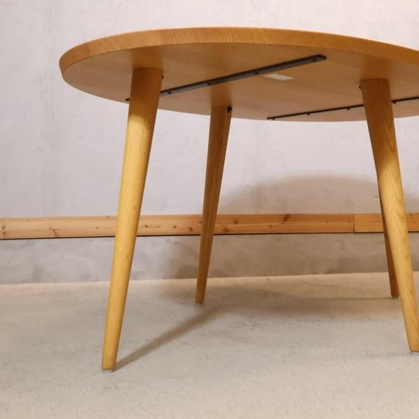 柏木工 / KASHIWA オーク材 オーバル ダイニングテーブル 中古