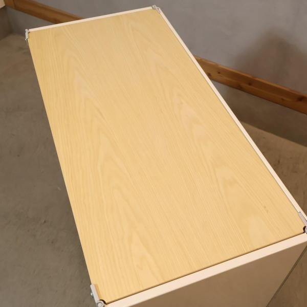 人気の無印良品(MUJI)のメープル材を使用した3段ユニット