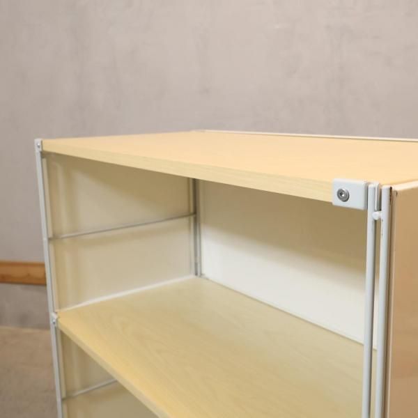 MUJI 無印良品 3段 スチールユニットシェルフ メープル材天板 飾り棚 人気の無印良品(MUJI)のメープル材を使用した3段ユニット
