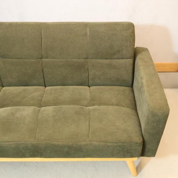 NOCE ソファーベッド グリーン コーデュロイ 3人がけ TM-190616 NOCE ソファーベッド グリーン コーデュロイ 3人がけ TM-190616 - メルカリ