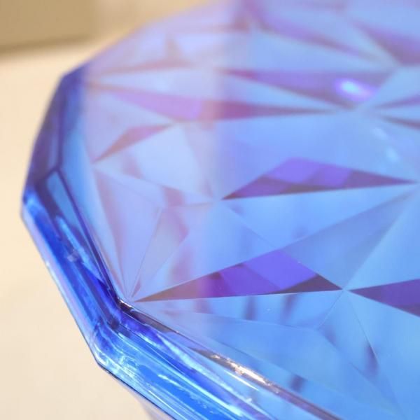 Kartell STONE 青色 プラスチック製 多面体スツール Kartell STONE / カルテル ストーン - インテリア・家具通販