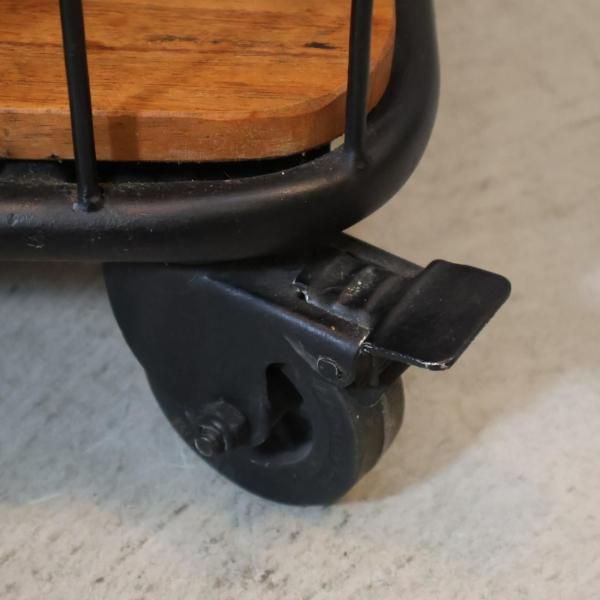 SPICE OF LIFE 3段ワイドワゴンラック オープンシェルフ 工業系 SPICE OF LIFE(スパイスオブライフ)の3段ワイドワゴンラックです