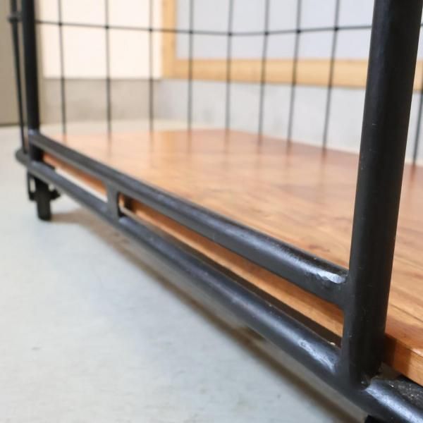 SPICE OF LIFE 3段ワイドワゴンラック オープンシェルフ 工業系 SPICE OF LIFE(スパイスオブライフ)の3段ワイドワゴンラックです