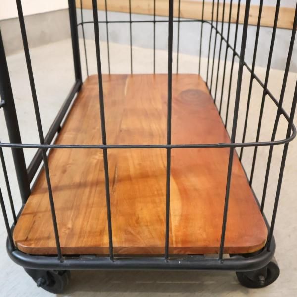 SPICE OF LIFE 3段ワイドワゴンラック オープンシェルフ 工業系 SPICE OF LIFE(スパイスオブライフ)の3段ワイドワゴンラックです