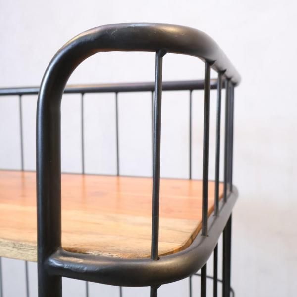 SPICE OF LIFE 5段ワゴンラック ブルックリンスタイル シェルフ SPICE OF LIFE(スパイスオブライフ)の5段ワゴンラックです。長年