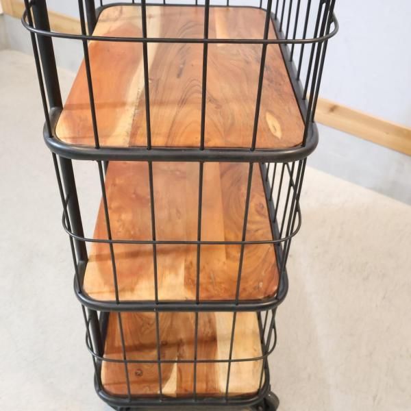 SPICE OF LIFE 5段ワゴンラック ブルックリンスタイル シェルフ SPICE OF LIFE(スパイスオブライフ)の5段ワゴンラックです。長年